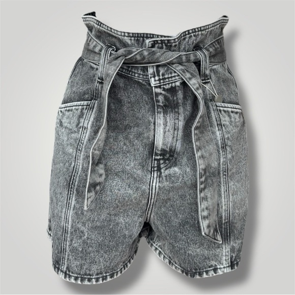IRO Paris Charcoal Denim Shorts